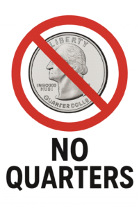 We no longer accept Quarters at College Park Car Wash.